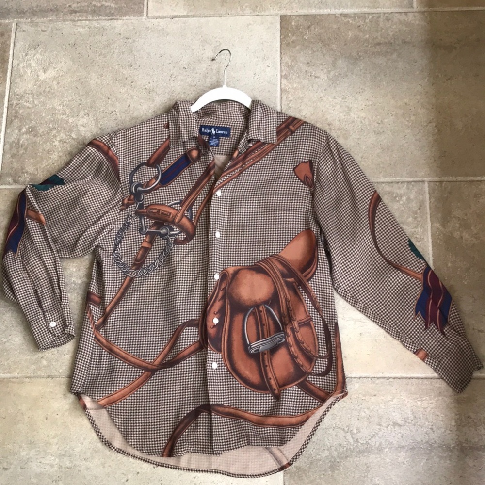Vintage Ralph Lauren equestrian shirt.